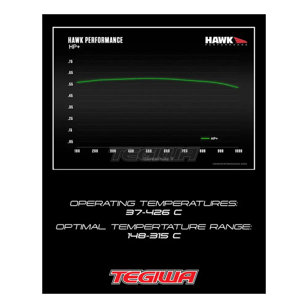 HAWK Performance HP Plus Road and Track Brake Pads YSR Front BBK YSCPF4a YSCPF6a Rear REAR YSCPR6b 4 Pot 6 Pot