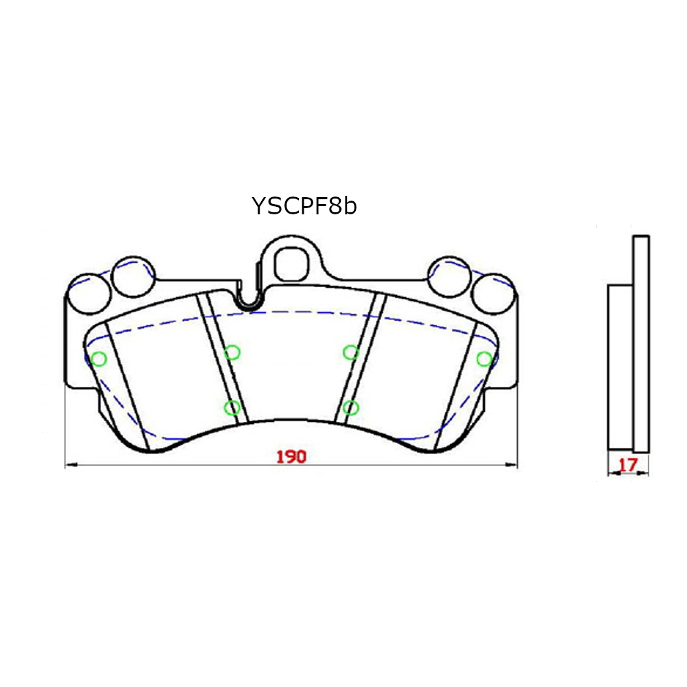 YELLOW SPEED RACING YSR HIGH PERFORMANCE SPORT FRONT BRAKE PADS